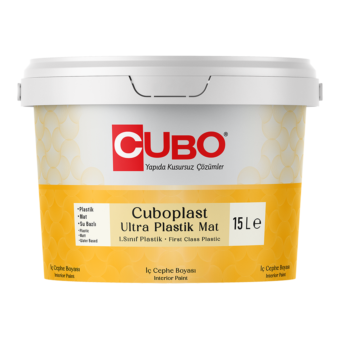 CUBOPLAST ULTRA PLASTİK MAT İÇ CEPHE BOYASI A BAZ 2,5 LT